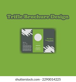 TRIFLE BROCHURE DESIGN WITH VECTORIZE FORMAT