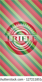 Trifle christmas badge background.