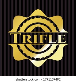 Trifle gold emblem. Vector Illustration. Detailed. 