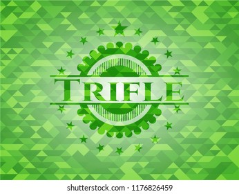 Trifle green mosaic emblem