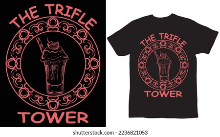 The trifle tower t shirt design template 