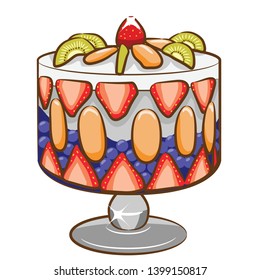 trifle vector graphic clipart design