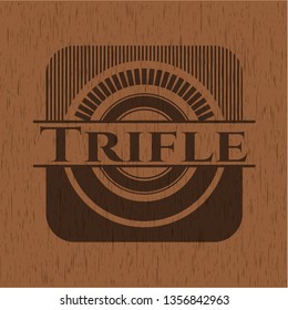 Trifle wood emblem. Retro