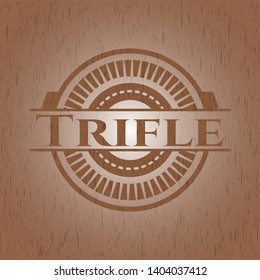 Trifle wood emblem. Vector Illustration.