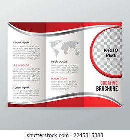 Trifold brochure, business brochure template, trend brochure.