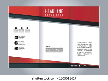 Tri-fold Brochure and Catalog Vector Design 
