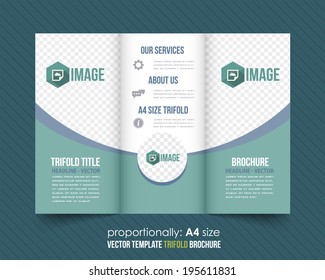 Tri-fold Brochure and Catalog Vector Design Template