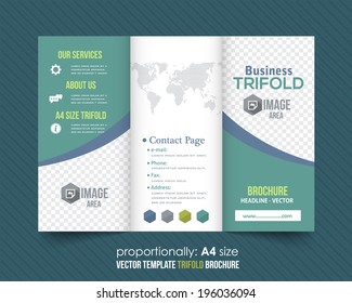 Tri-fold Brochure and Catalog Vector Design Template