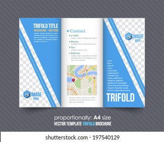 Tri-fold Brochure and Catalog Vector Design Template