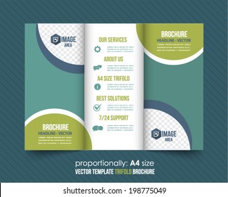 Tri-fold Brochure and Catalog Vector Design Template