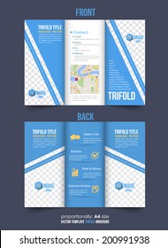 Tri-fold Brochure and Catalog Vector Design Template