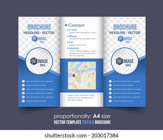 Tri-fold Brochure and Catalog Vector Design Template