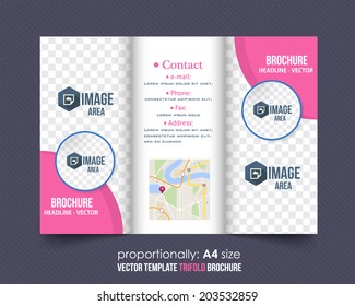 Tri-fold Brochure and Catalog Vector Design Template