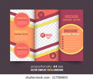 Tri-fold Brochure and Catalog Vector Design Template