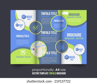 Tri-fold Brochure and Catalog Vector Design Template