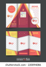 Tri-fold Brochure and Catalog Vector Design Template