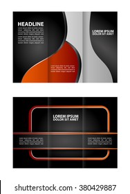 Tri-fold Brochure and Catalog Vector Design Template
