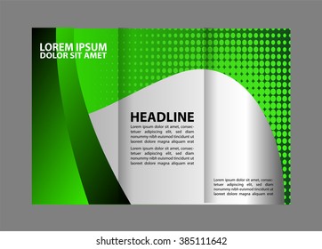 Tri-fold Brochure and Catalog Vector Design Template 