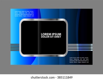 Tri-fold Brochure and Catalog Vector Design Template 