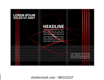 Tri-fold Brochure and Catalog Vector Design Template 
