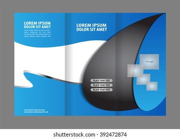 Tri-fold Brochure and Catalog Vector Design Template
