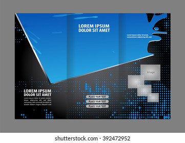 Tri-fold Brochure and Catalog Vector Design Template
