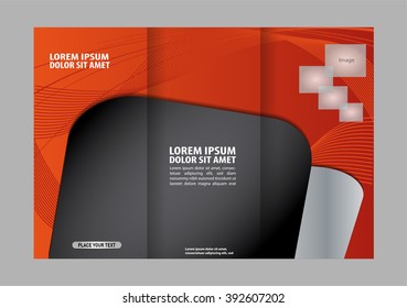 Tri-fold Brochure and Catalog Vector Design Template
