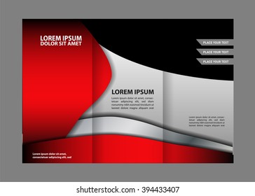 Tri-fold Brochure and Catalog Vector Design Template
