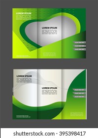 Tri-fold Brochure and Catalog Vector Design Template
