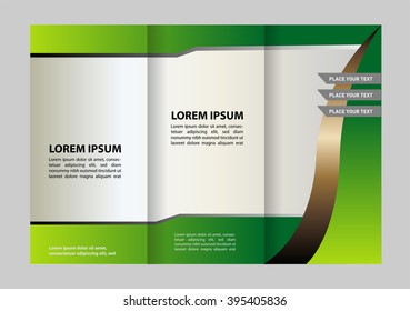 Tri-fold Brochure and Catalog Vector Design Template
