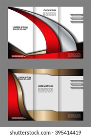 Tri-fold Brochure and Catalog Vector Design Template

