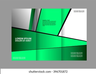 Tri-fold Brochure and Catalog Vector Design Template
