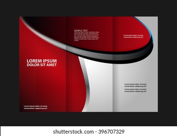 Tri-fold Brochure and Catalog Vector Design Template
