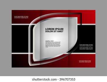 Tri-fold Brochure and Catalog Vector Design Template
