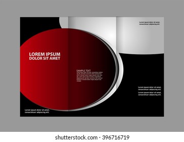 Tri-fold Brochure and Catalog Vector Design Template
