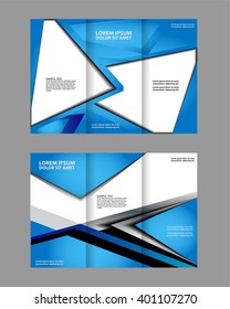 Tri-fold Brochure and Catalog Vector Design Template
