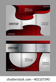 Tri-fold Brochure Catalog Vector Design Template
