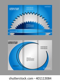 Tri-fold Brochure and Catalog Vector Design Template
