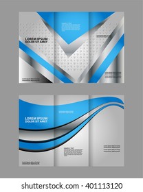 Tri-fold Brochure and Catalog Vector Design Template
