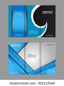 Tri-fold Brochure and Catalog Vector Design Template
