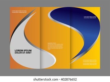 Tri-fold Brochure and Catalog Vector Design Template
