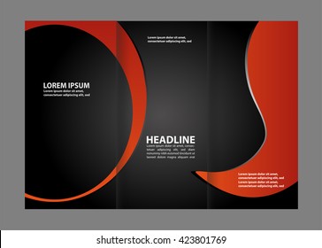 Tri-fold Brochure and Catalog Vector Design Template

