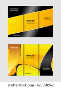Tri-fold Brochure and Catalog Vector Design Template
