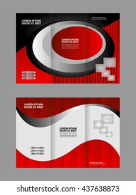 Tri-fold Brochure and Catalog Vector Design Template
