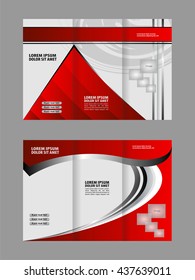 Tri-fold Brochure and Catalog Vector Design Template
