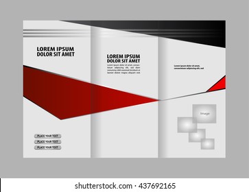Tri-fold Brochure and Catalog Vector Design Template
