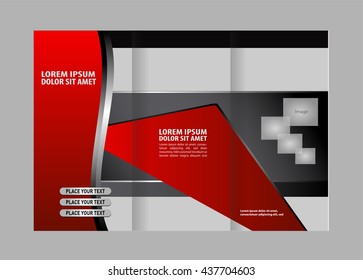 Tri-fold Brochure and Catalog Vector Design Template
