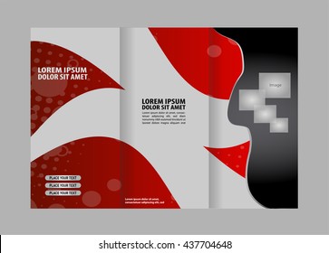 Tri-fold Brochure and Catalog Vector Design Template
