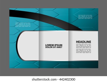 Tri-fold Brochure and Catalog Vector Design Template
