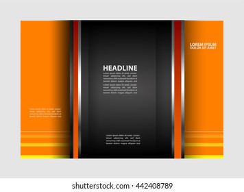 Tri-fold Brochure and Catalog Vector Design Template
